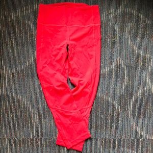 Lululemon Pace Rival High Rise Red 22”